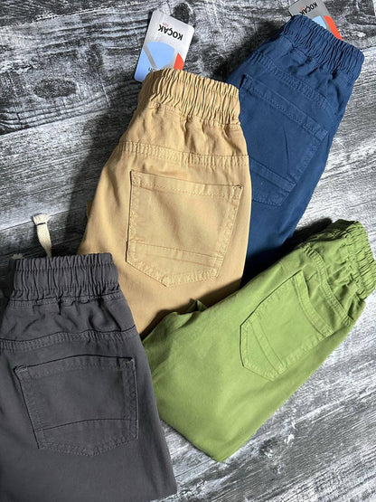 Erkek Çocuk Gabardin Jogger Pantolon – Elastik Bel – Şık ve Rahat Günlük Pantolon